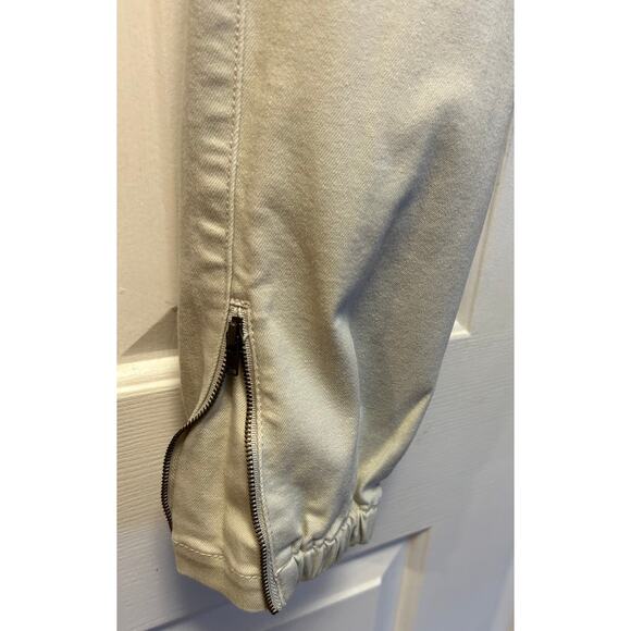 Cabi 6264 Compass Pant Oyster Beige Joggers Utility Ankle Zip, Size 4 - Picture 4 of 11